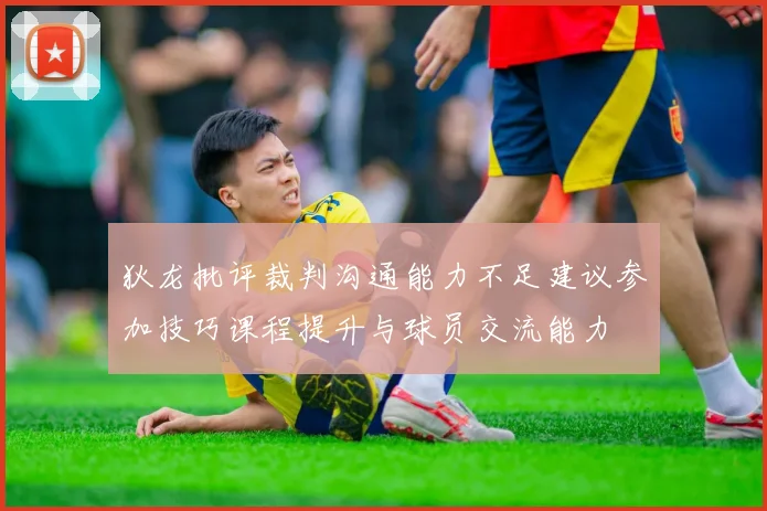 狄龙批评裁判沟通能力不足建议参加技巧课程提升与球员交流能力